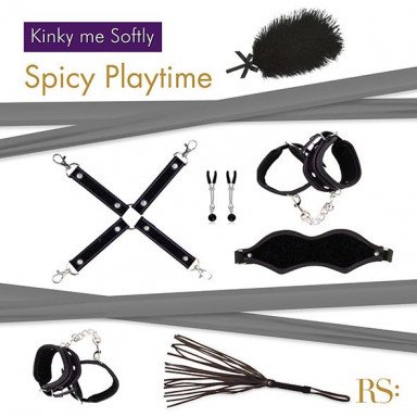 БДСМ-набор в черном цвете Kinky Me Softly фото 2