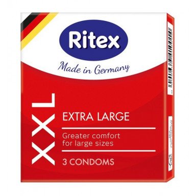 Презервативы увеличенного размера RITEX XXL - 3 шт., фото