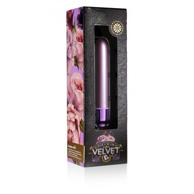 Сиреневый мини-вибратор Touch of Velvet - 10,3 см. фото 2