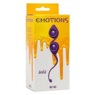 Фиолетовые вагинальные шарики Emotions Gi-Gi фото 3