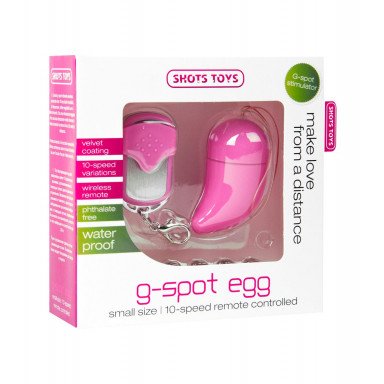 Розовое виброяйцо G-spot Egg Small фото 2