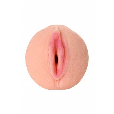 Телесный мастурбатор-вагина ELEGANCE с ромбами по поверхности фото 5