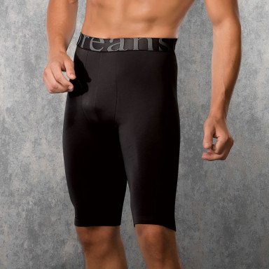 Мужские трусы-боксеры длиной до колена, L, серый, фото