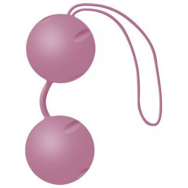 Нежно-розовые вагинальные шарики Joyballs с петелькой, фото