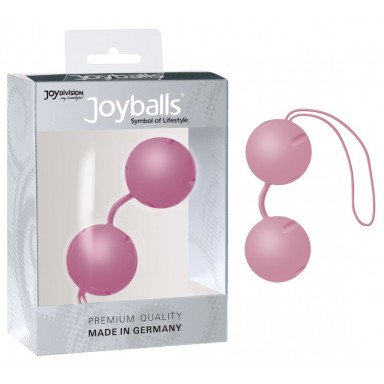Нежно-розовые вагинальные шарики Joyballs с петелькой фото 2