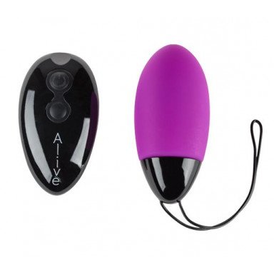 Фиолетовое виброяйцо Magic egg с пультом управления, фото