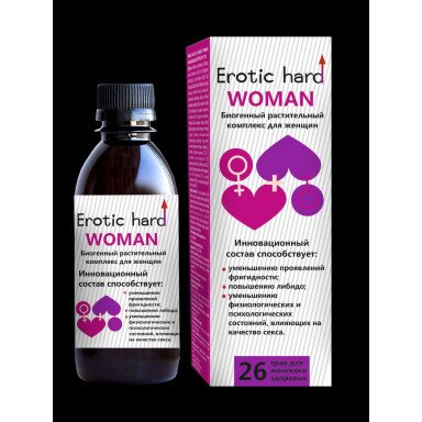 Женский биогенный концентрат для повышения либидо Erotic hard Woman - 250 мл., фото