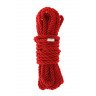 Красная веревка для шибари DELUXE BONDAGE ROPE - 5 м., фото