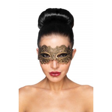 Золотистая карнавальная маска Антарес, фото