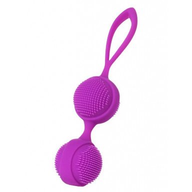 Фиолетовые вагинальные шарики с ресничками JOS NUBY, фото