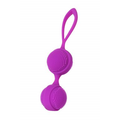 Фиолетовые вагинальные шарики с ресничками JOS NUBY фото 2
