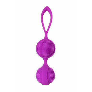 Фиолетовые вагинальные шарики с ресничками JOS NUBY фото 3