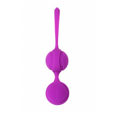Фиолетовые вагинальные шарики с ресничками JOS NUBY фото 4
