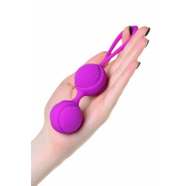 Фиолетовые вагинальные шарики с ресничками JOS NUBY фото 5