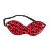 Красная маска на резиночке с леопардовыми пятнышками, фото