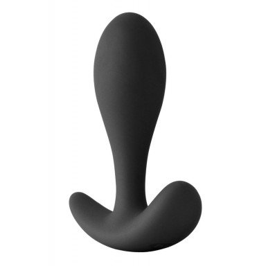 Черная анальная пробка для ношения Pillager I - 10,2 см., фото