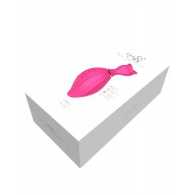 Розовый вакуумный стимулятор клитора Lip Love фото 2