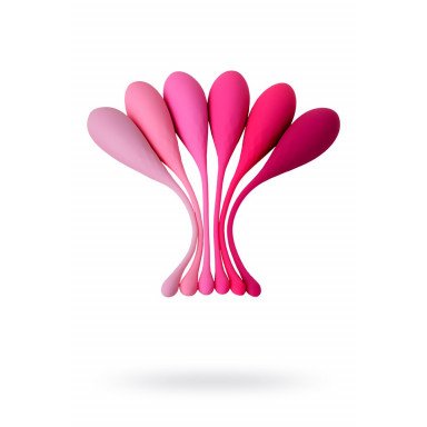 Набор из 6 розовых вагинальных шариков Eromantica K-ROSE, фото
