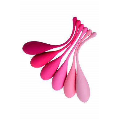 Набор из 6 розовых вагинальных шариков Eromantica K-ROSE фото 2