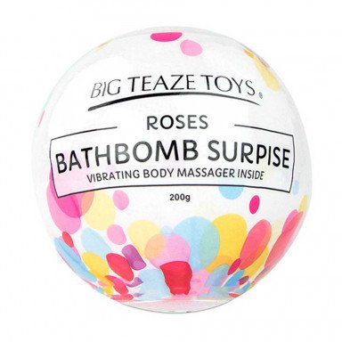 Бомбочка для ванны Bath Bomb Surprise Rose + вибропуля фото 2